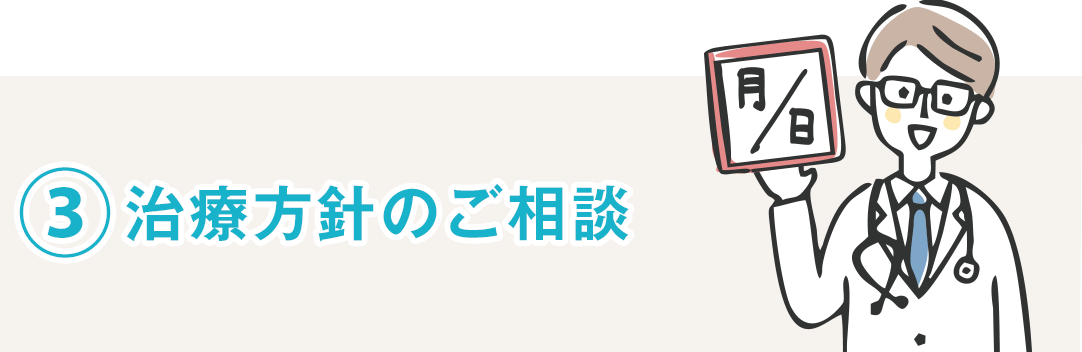 ③治療方針のご相談